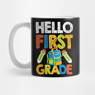 Hello First Grade 1st Grade Back To School Mug